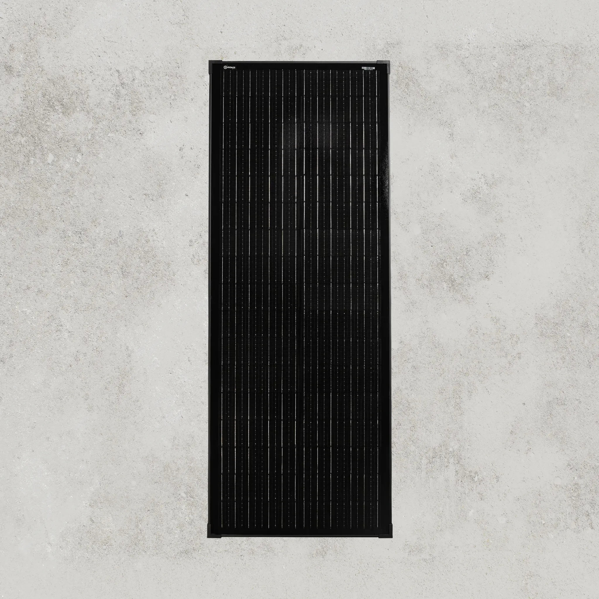 100W 12V Slimline Black Glass Solar Panel (20mm Frame)