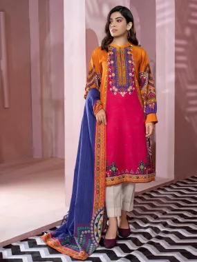 2 Piece Khaddar Suit-Printed (Unstitched)