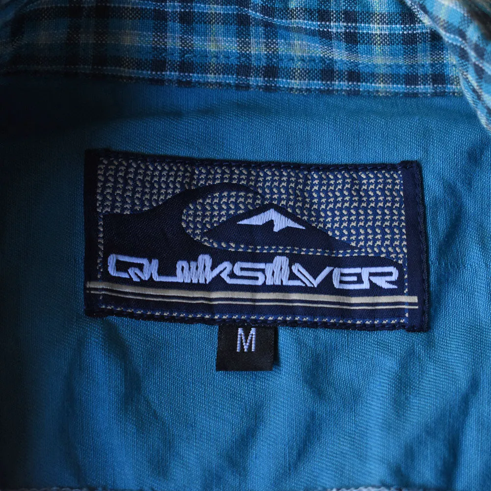 90’s QUIKSILVER チェック柄 ハーフスリーブ シャツ 240617