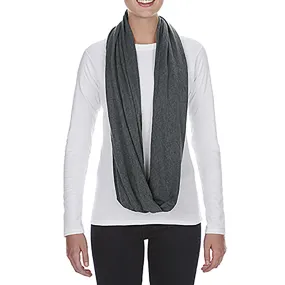 Anvil Women's Heather Dark Grey Infinity Scarf