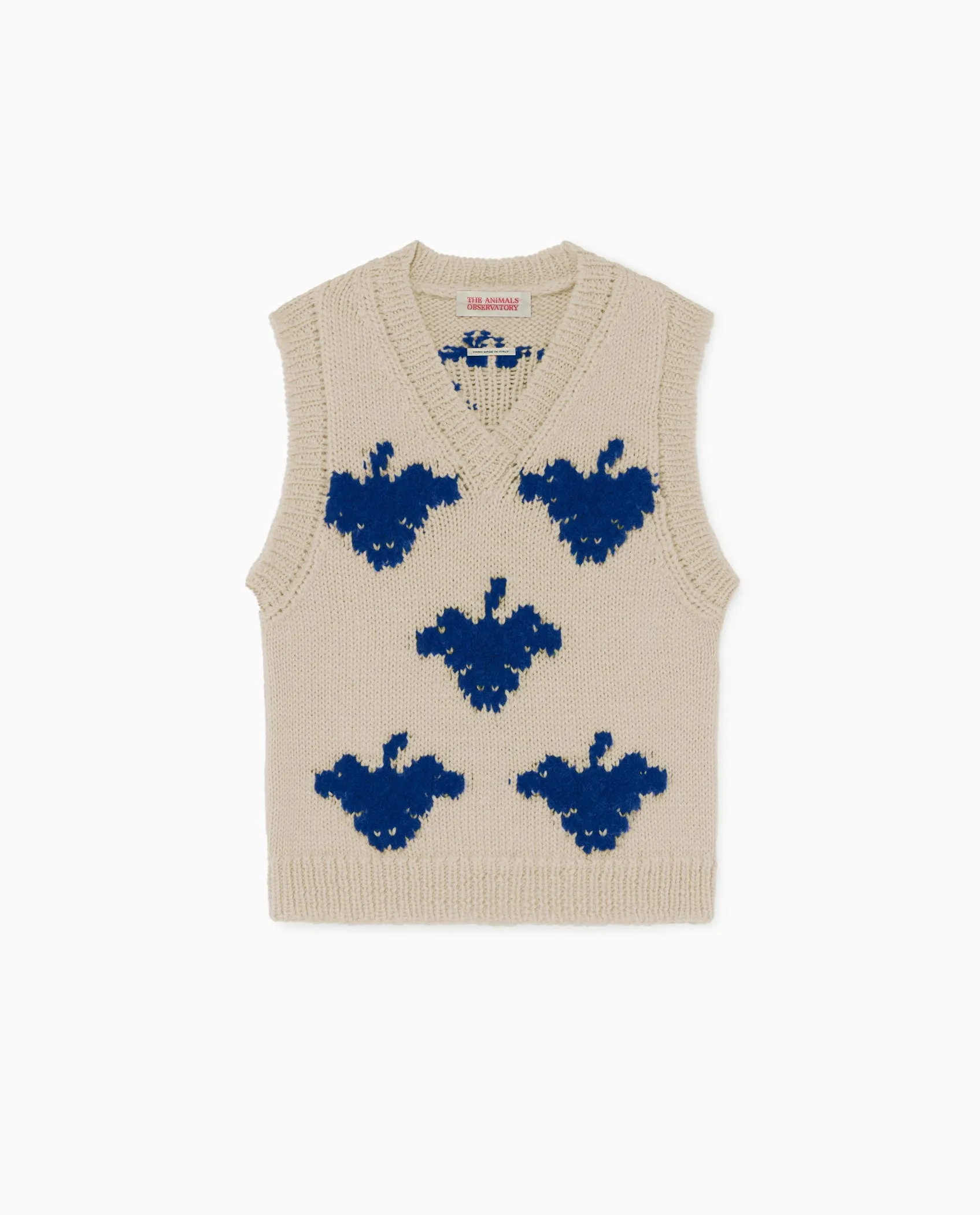 Arty Bat Kids Vest Raw White