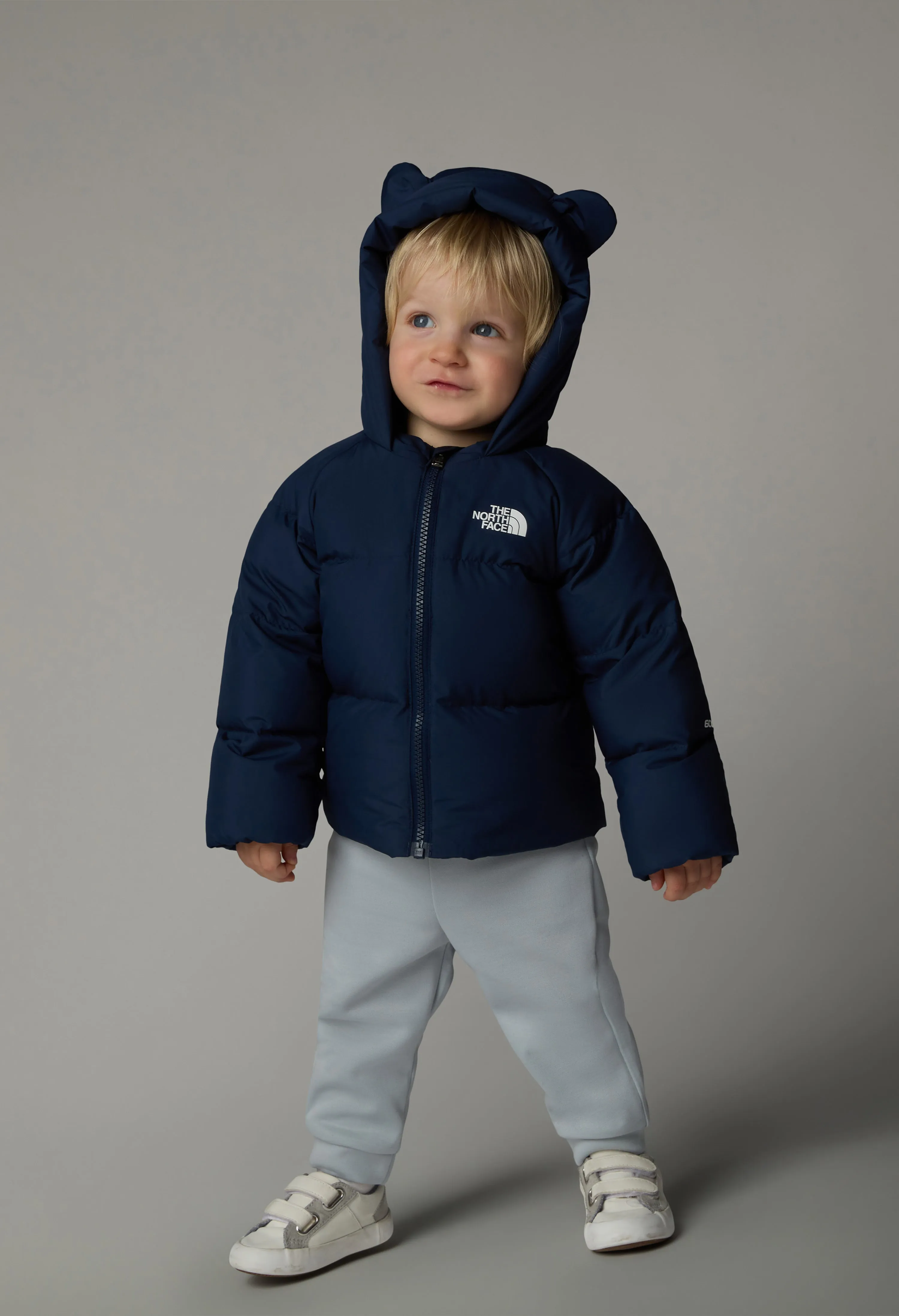 Baby The North Face Blue North Down Fleece Lined Jacket