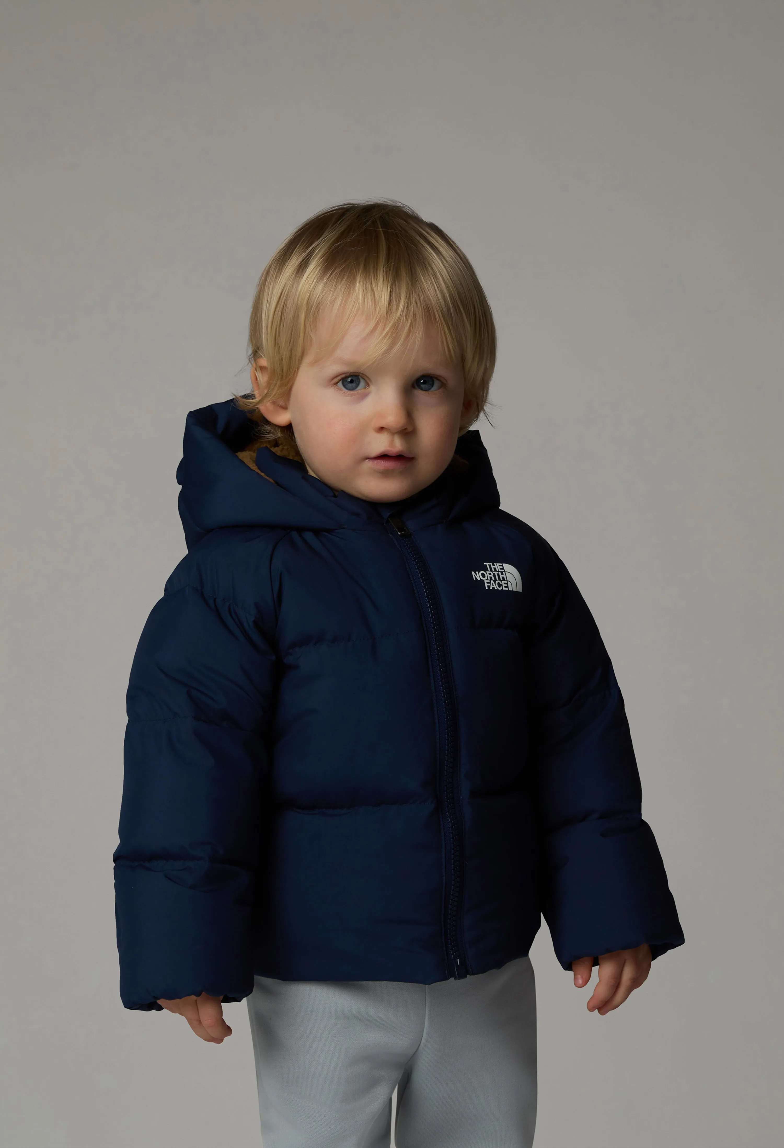 Baby The North Face Blue North Down Fleece Lined Jacket