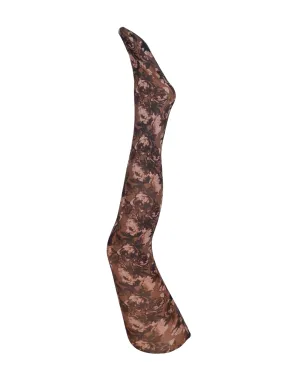 BCALMA tights - Brown Flower