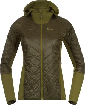 Bergans Women&#x27;s Cecilie Light Insulated Hybrid Jacket Dark Olive Green/Trail Green | Buy Bergans Women&#x27;s Cecilie Light Insulated Hybrid Jacket Dark Olive Green/Trail Green here | Outnorth