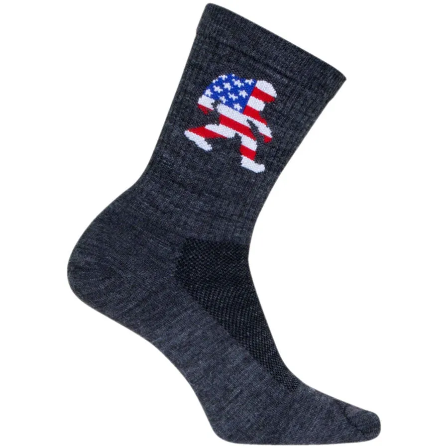 Big Foot Wool Bike Socks - Gray