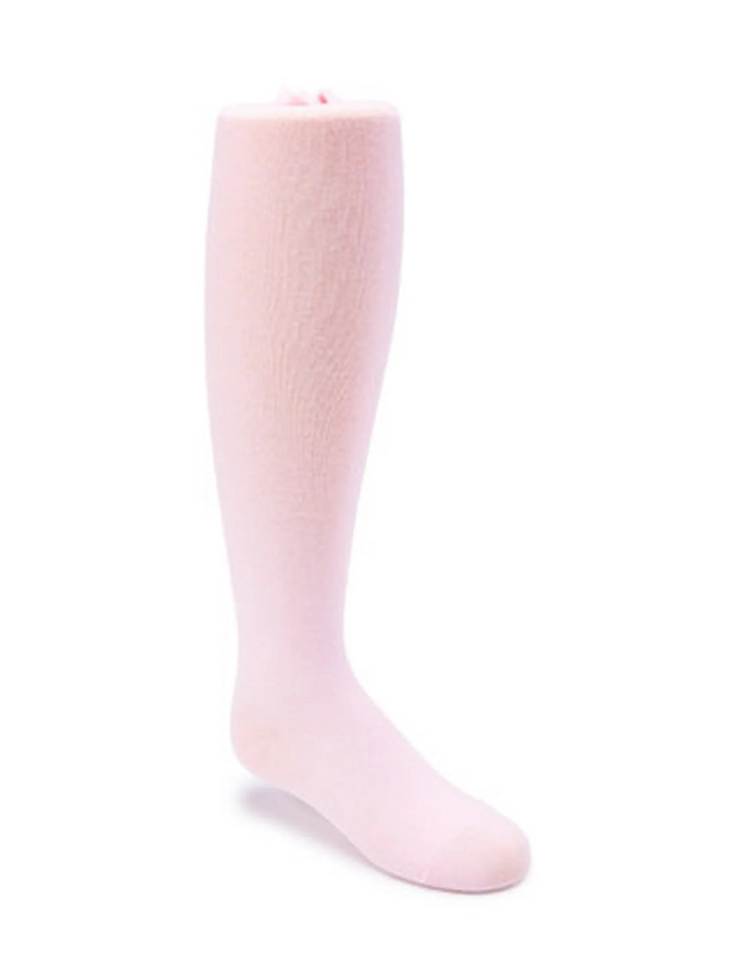 Big Girls Pink Solid Color Trendy Soft Cotton Footed Tights 8-13