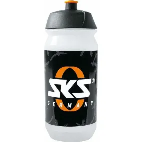 Bike Water Bottle - Clear/Black, 16oz