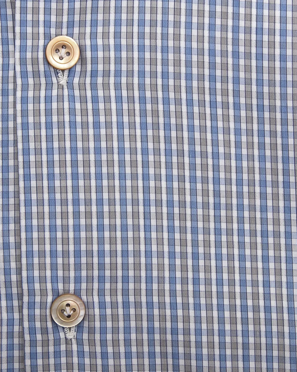 Blue and White Multi Stripe Dress Shirt