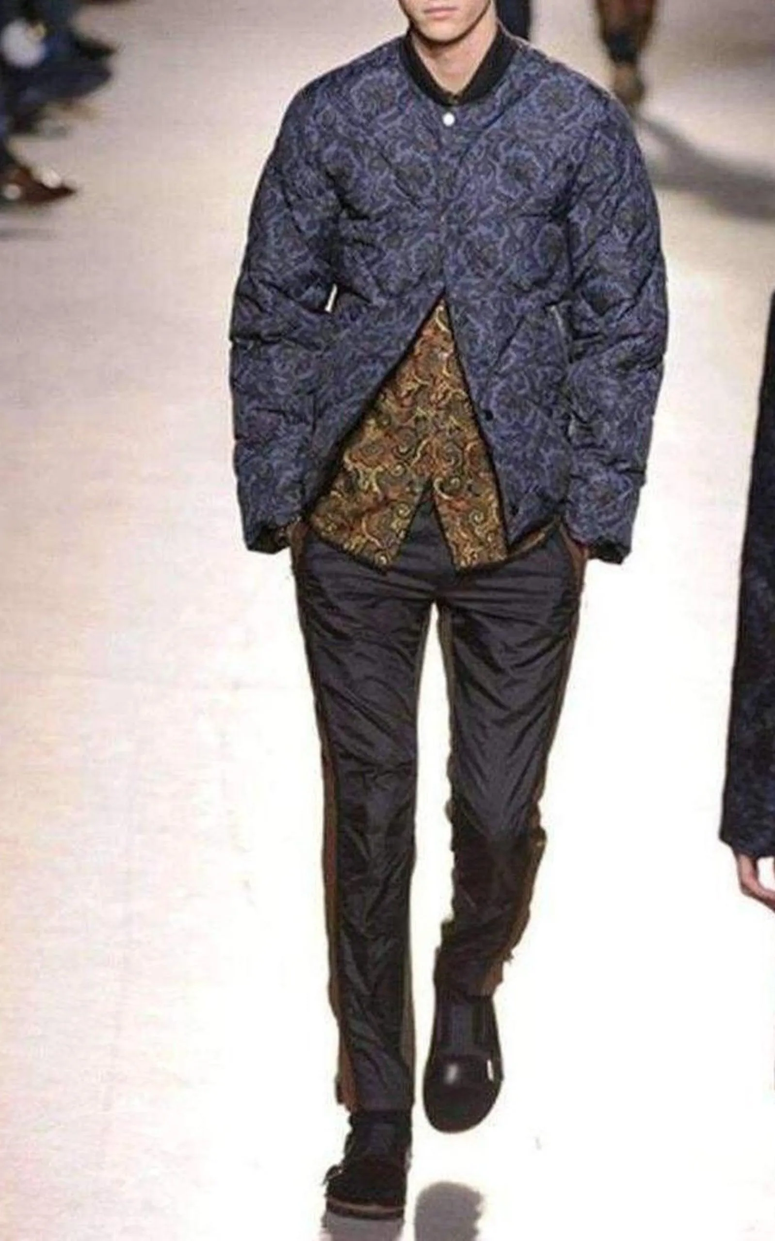 Blue Paisley Quilted Jacket