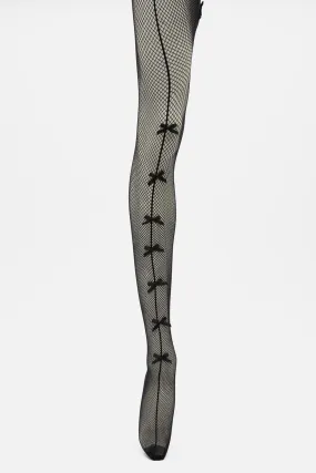 Bows Fishnet Tights