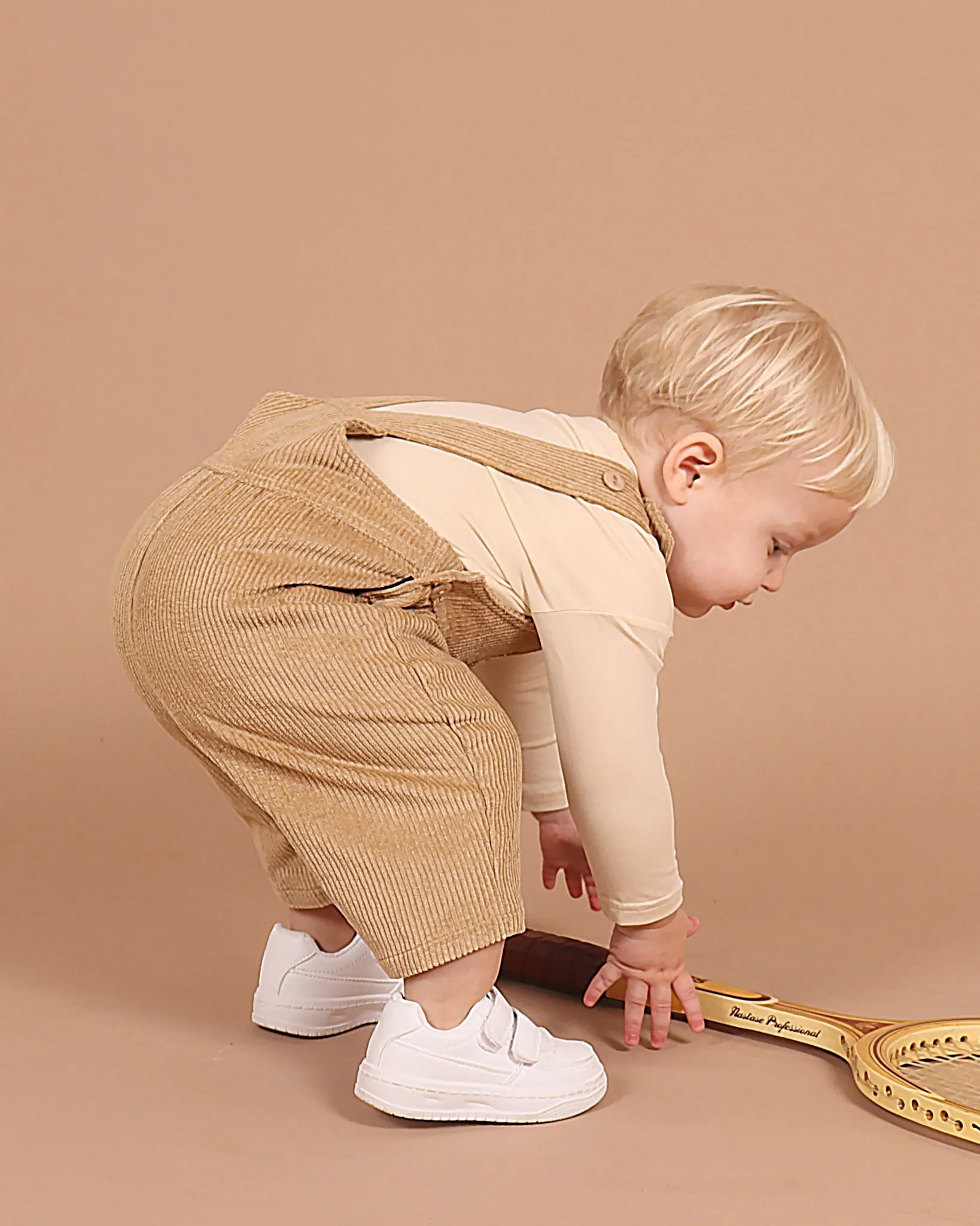 Brown Corduroy Dungaree Overall