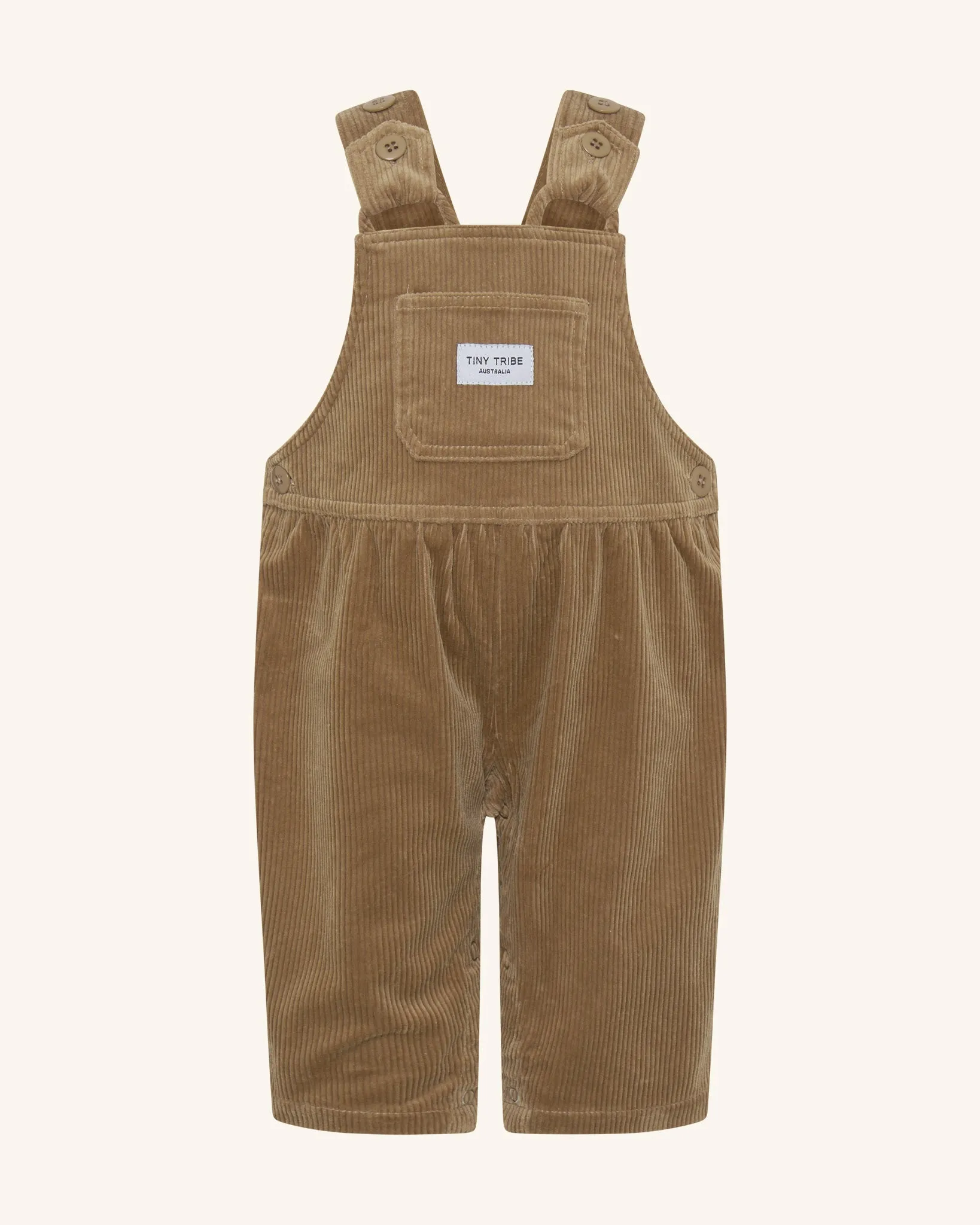 Brown Corduroy Dungaree Overall