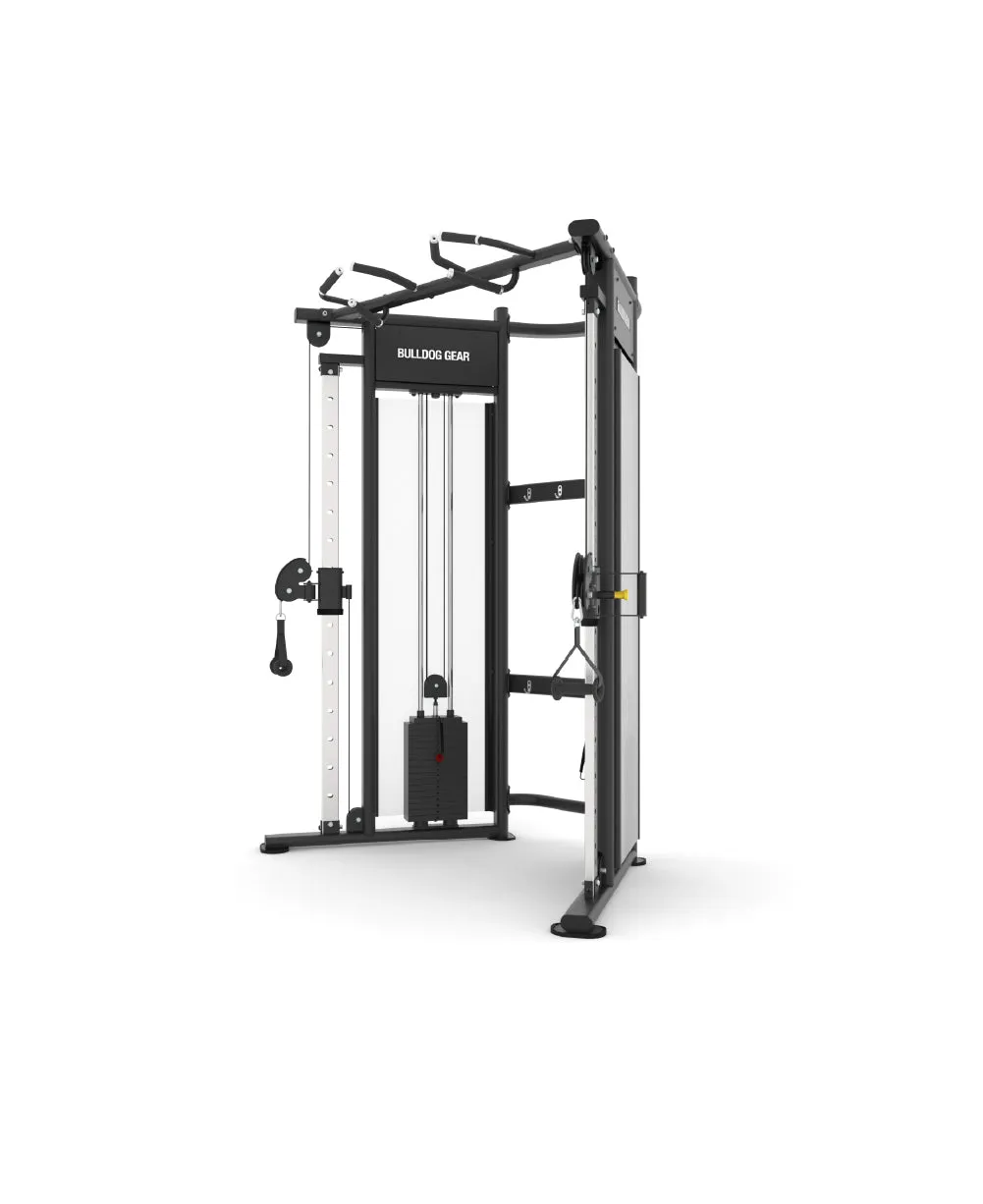 Bulldog Gear - Dual Cable Adjustable Pulley Machine - Functional Trainer x2 100kg Stacks in