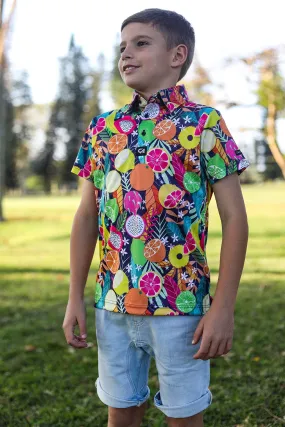 CA JNR Funky Golf Shirt | Summer Fruits