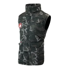 Canada Weather Gear Men's Puffer Vest Black Camo XL