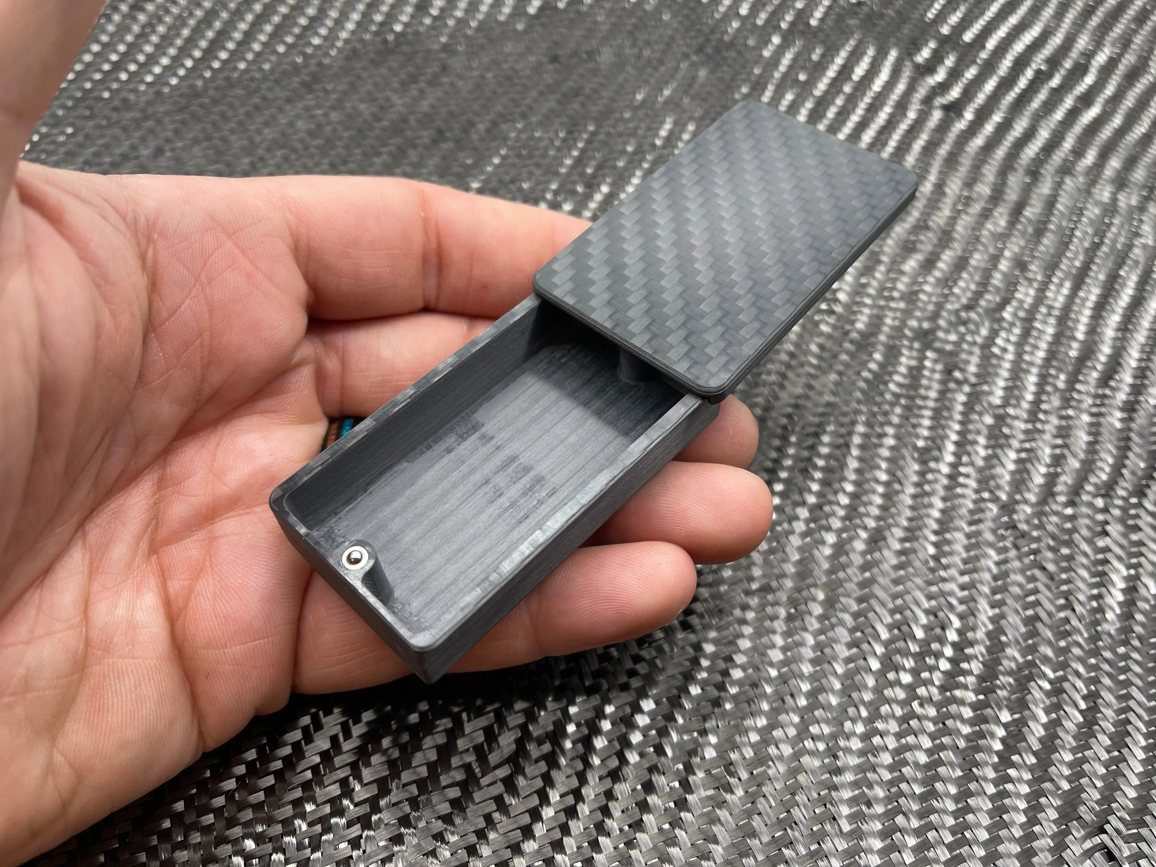 Carbon Fiber Pocket Strong Box With Loop