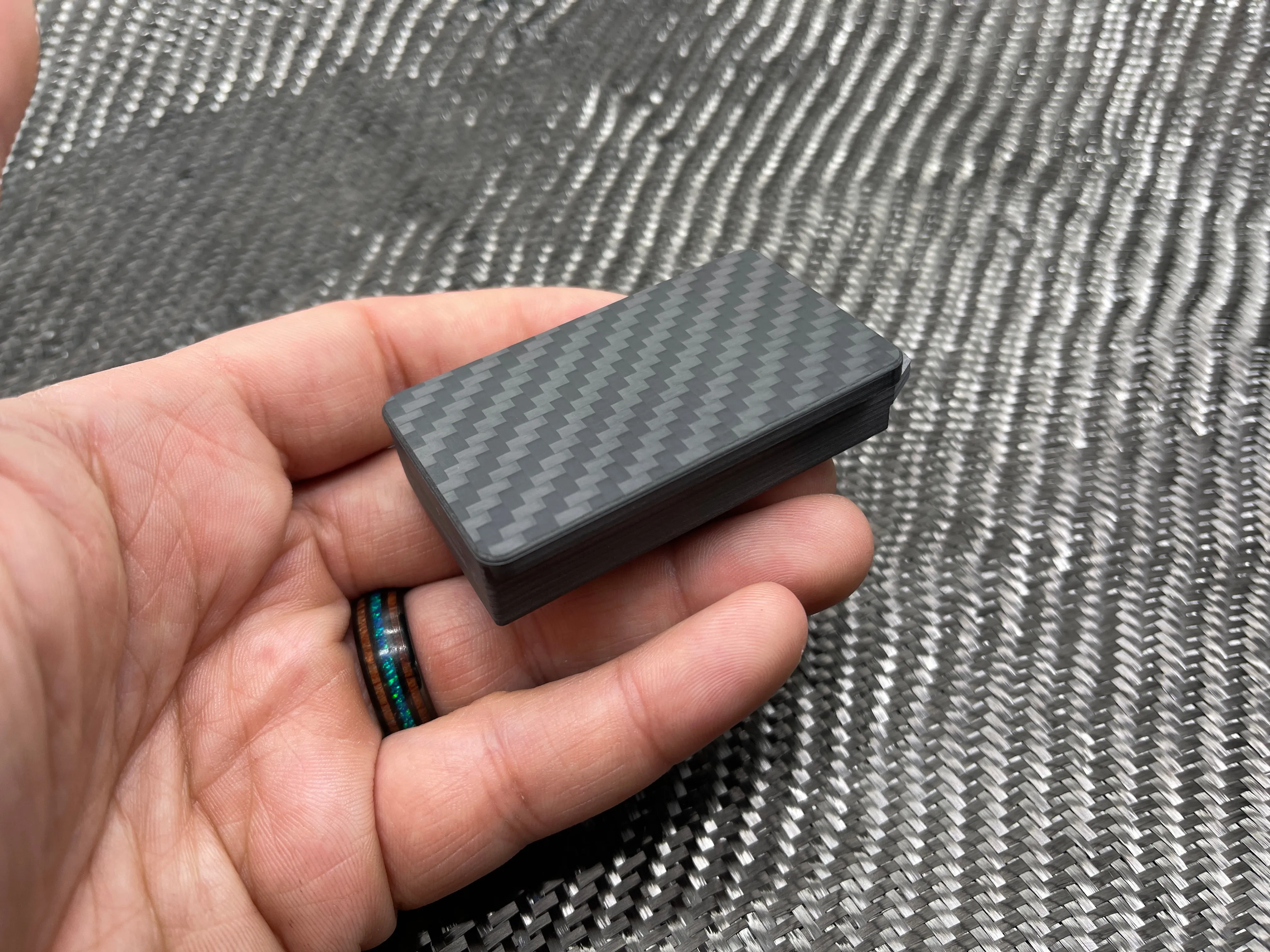 Carbon Fiber Pocket Strong Box With Loop