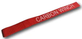 Carbon Winch Nylon Hook Strap with Logo