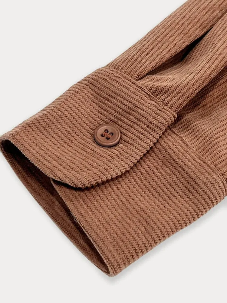 Casual Functional Corduroy Shirt