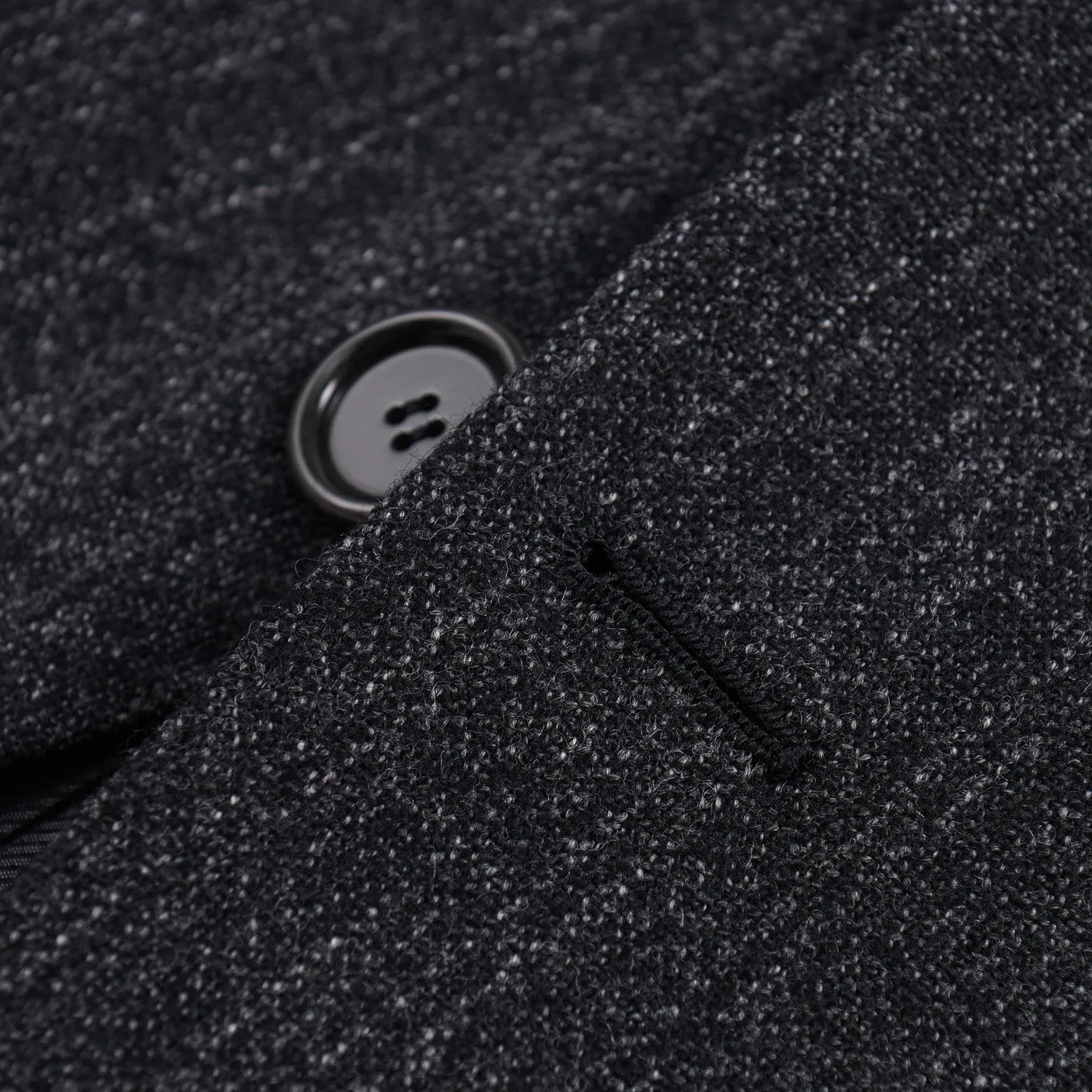 Cesare Attolini Charcoal Gray Stripe Wool Suit