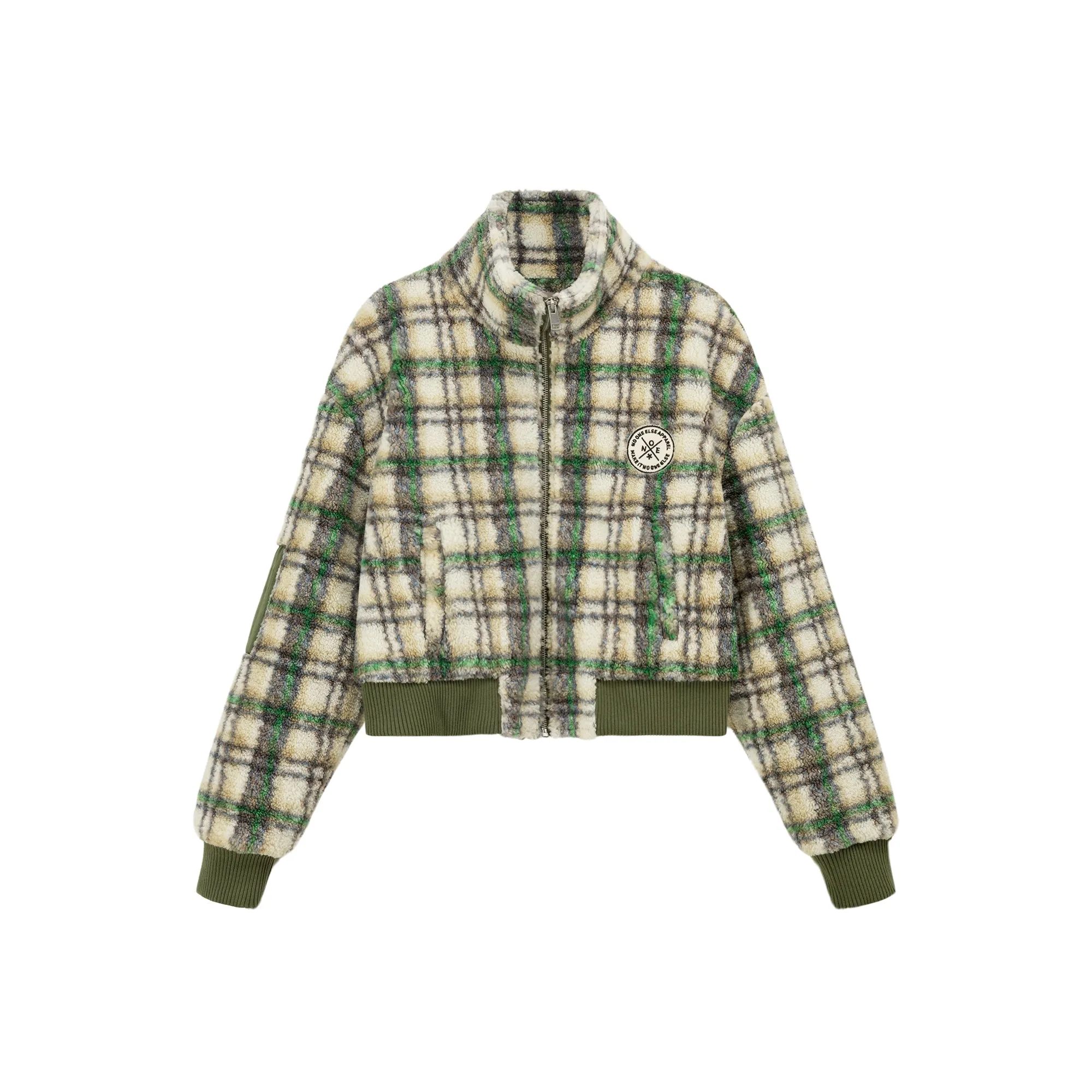 Checked Fleece Jacket