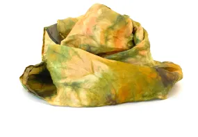 Designer Silk Scarf mixed autumn colours