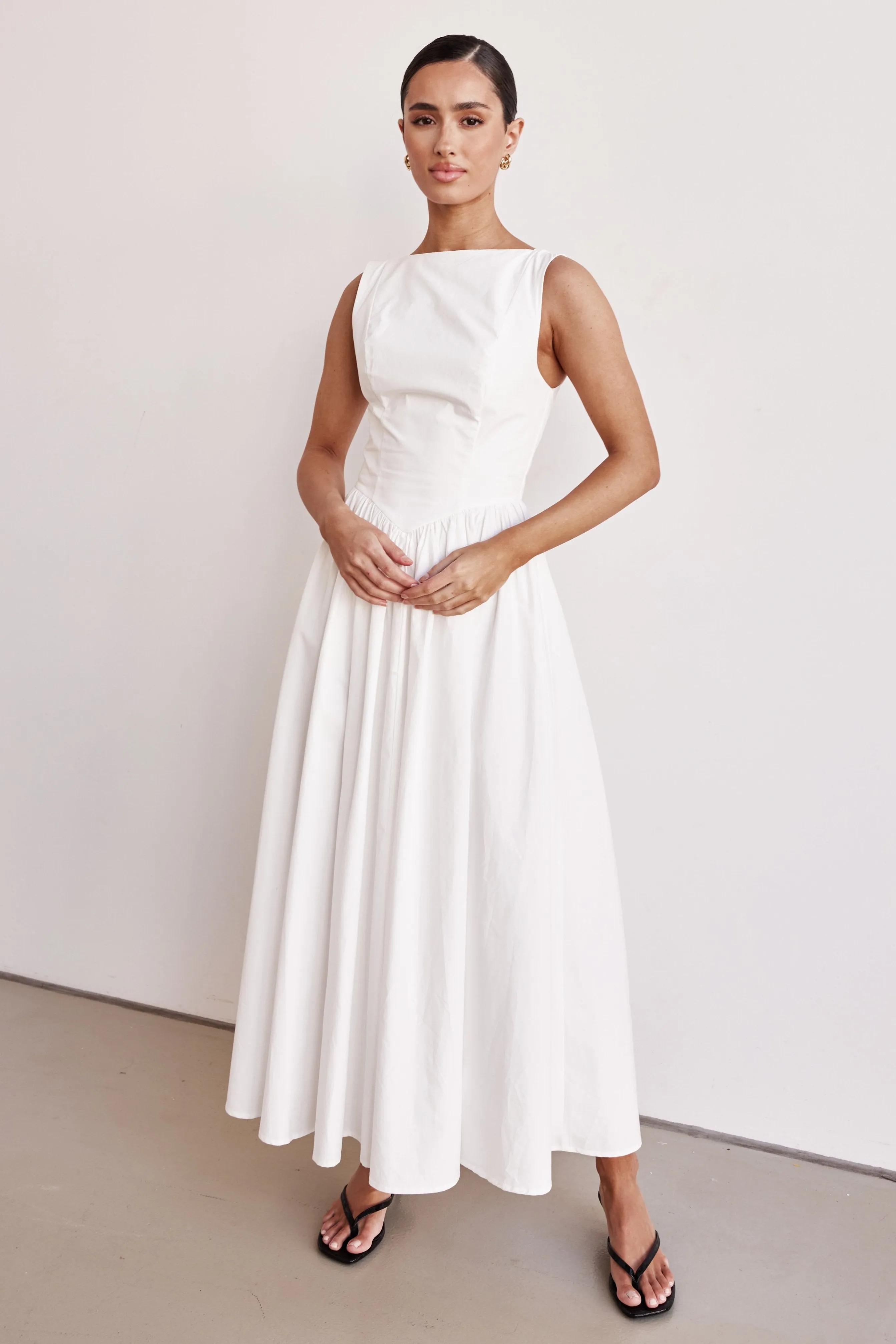 Devin Maxi Dress (White)