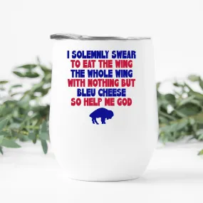 Eat The Wing Wine Tumbler