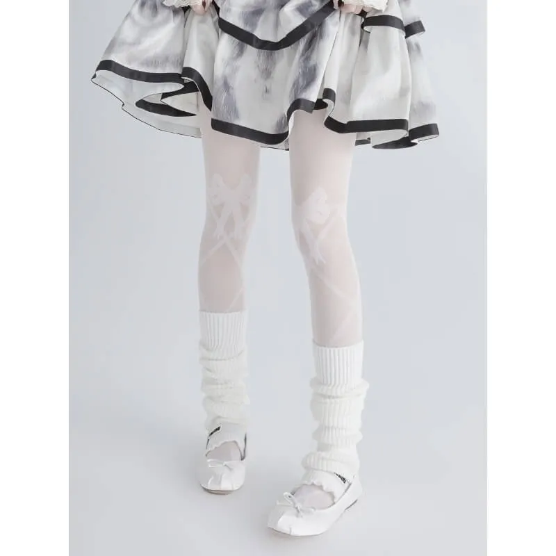 Fairy core knot bow tights