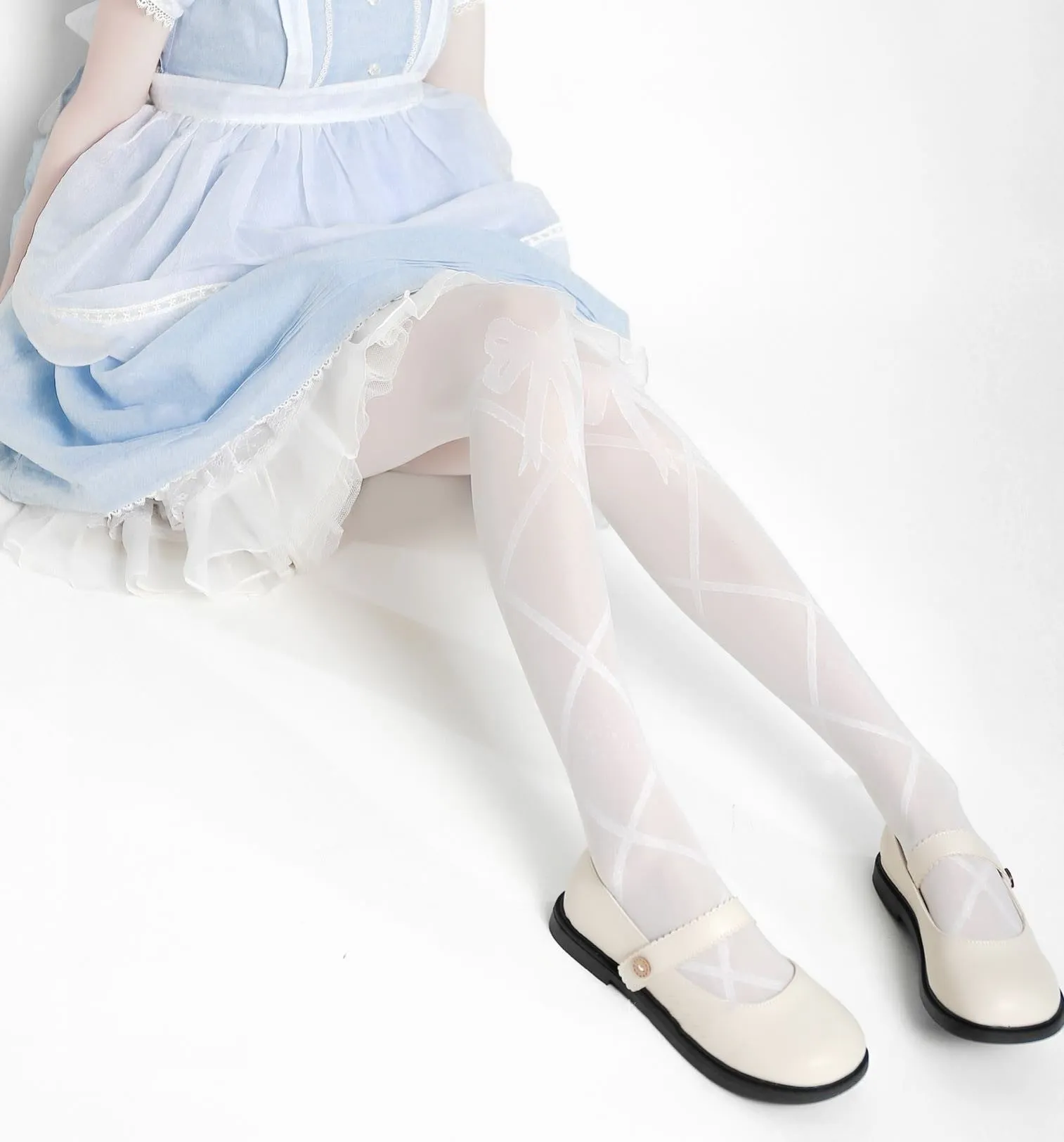 Fairy core knot bow tights