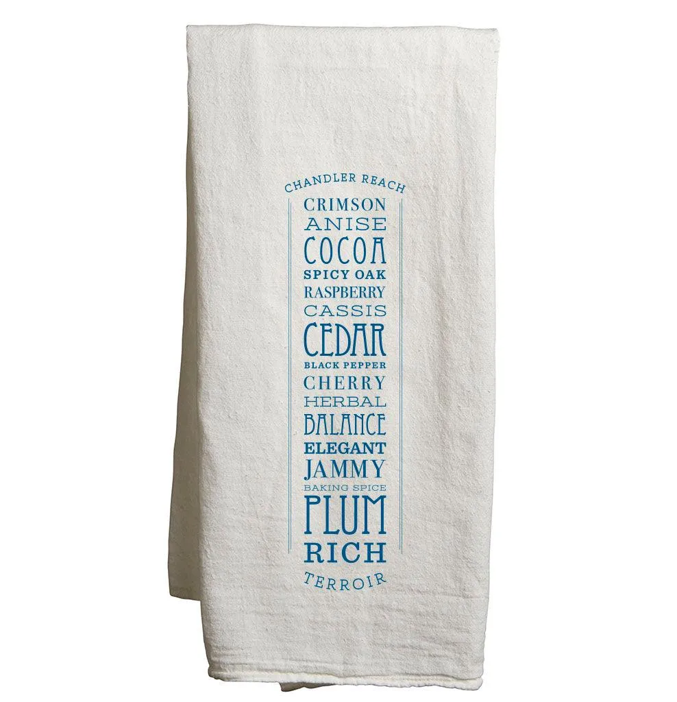 Flour Sack Tea Towels in a Customizable Appellations Design