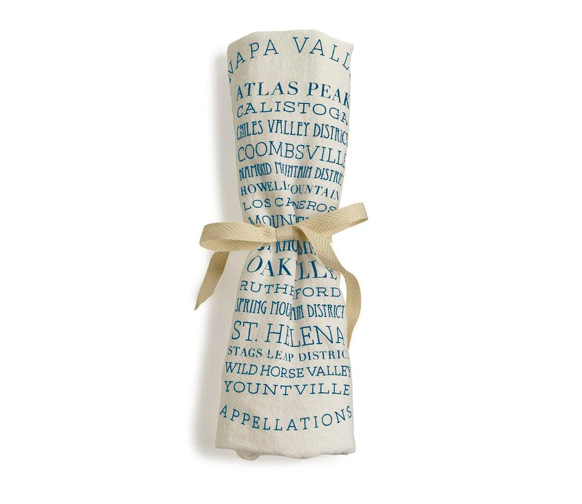 Flour Sack Tea Towels in a Customizable Appellations Design