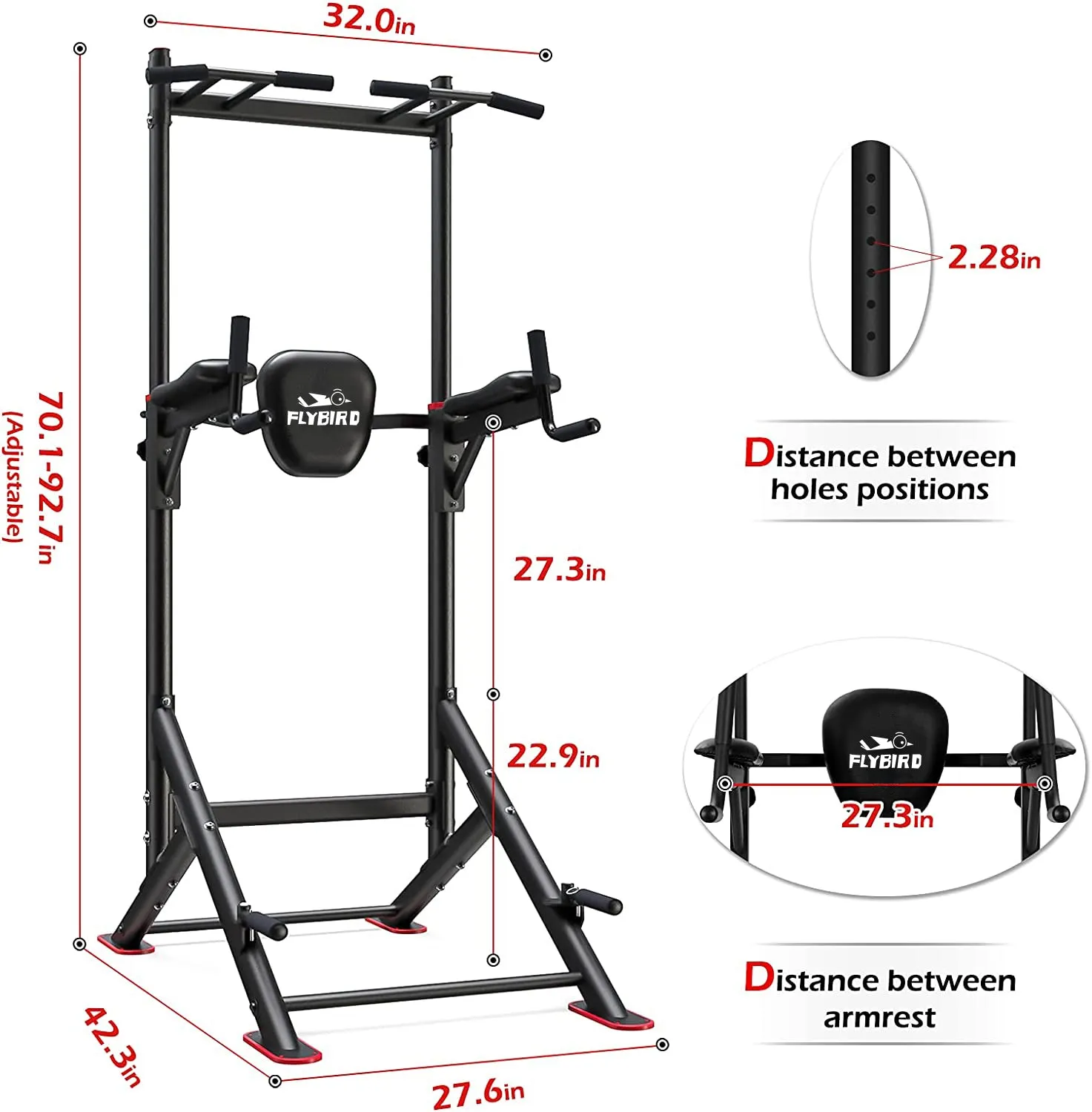 Flybird Multi-Functional Power Tower The Solid Triangle