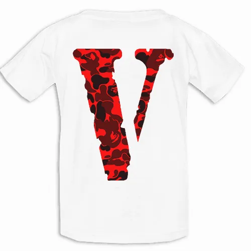 Giftngon - Vlone Style Camo Tee Back Print - Vlone StyleClothing