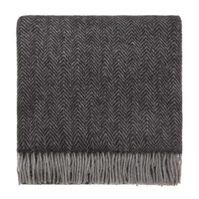 Gotland Sheri Blanket [Charcoal/Grey]