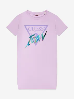 Guess Girls T-Shirt Dress in Lilac