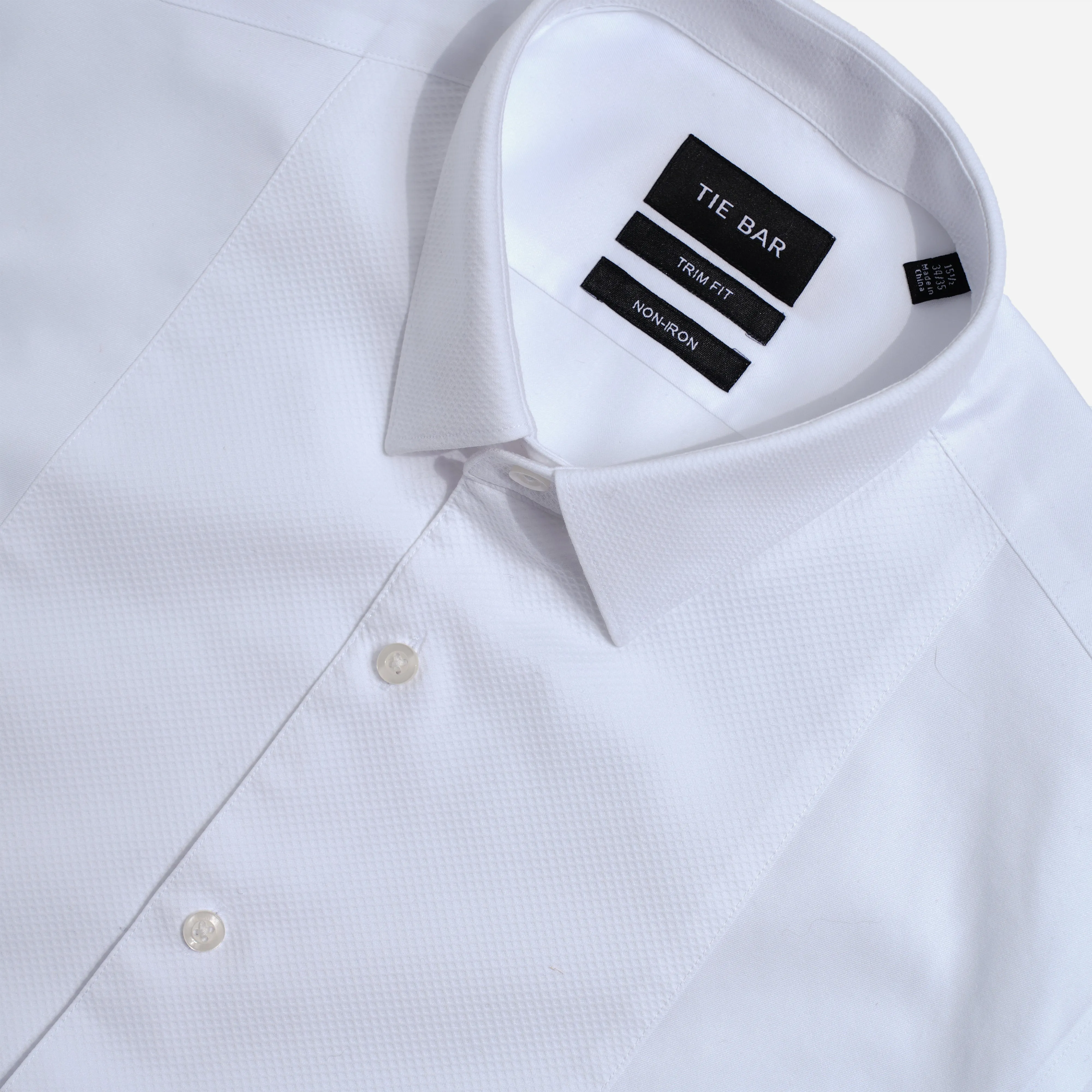 Herringbone Tuxedo White Pique Bib Dress Shirt