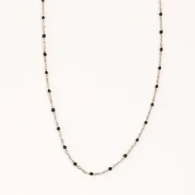 Howard's - Layer Me Enamel Bead Chain Necklace - Silver, 16 Inch