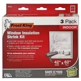 Indoor Window Insulation Sheets,  42 x 62-In., 3-Pk.