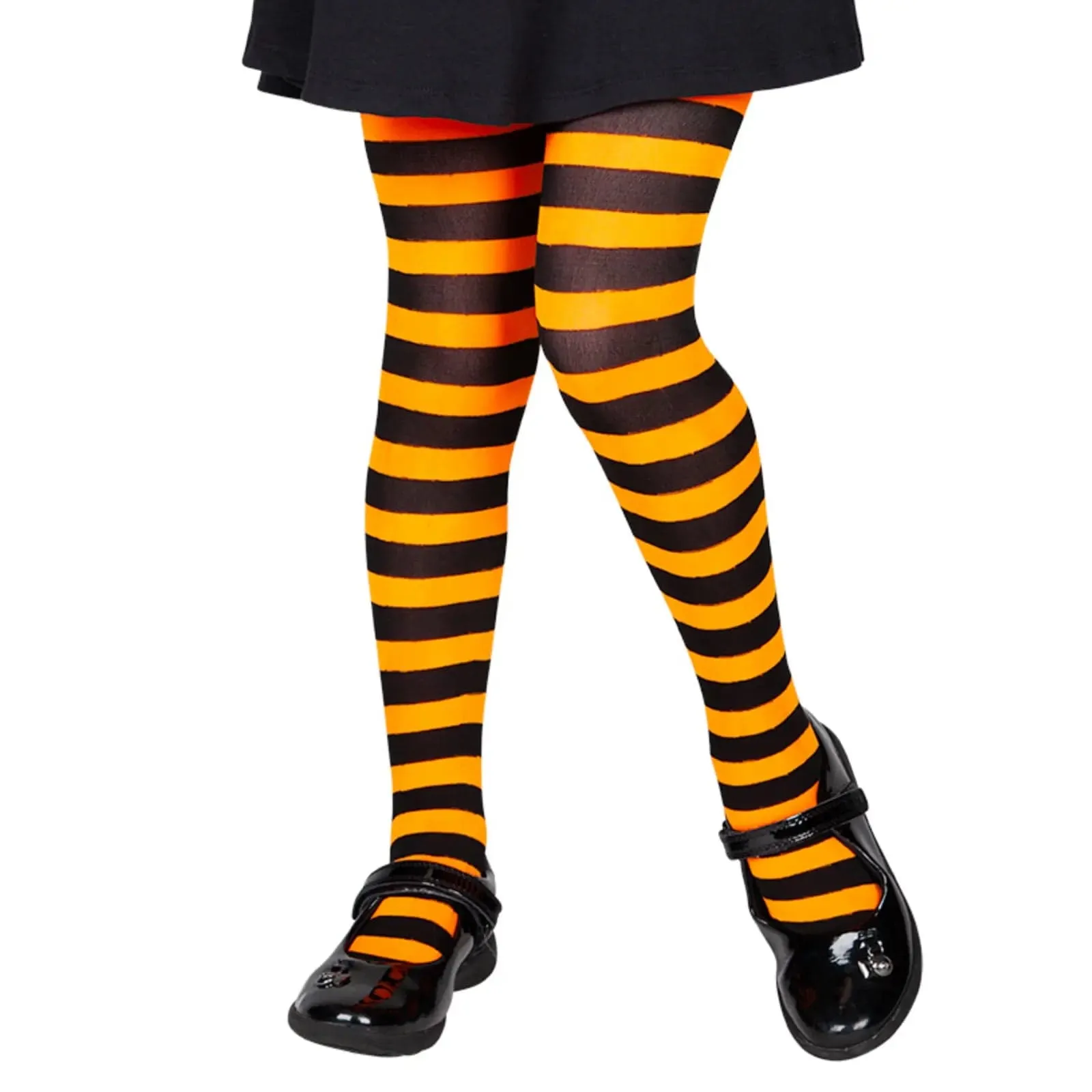 Kids Tights Candy Stripe Pattern Fancy Dress Costume Accessory