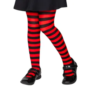 Kids Tights Candy Stripe Pattern Fancy Dress Costume Accessory