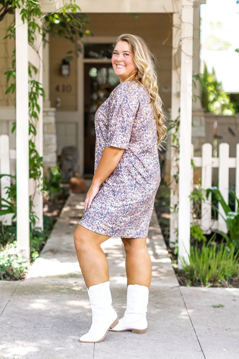 Leopard T-shirt Dress