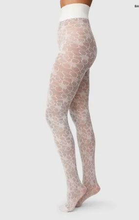 MAJA Flower Ivory Tights