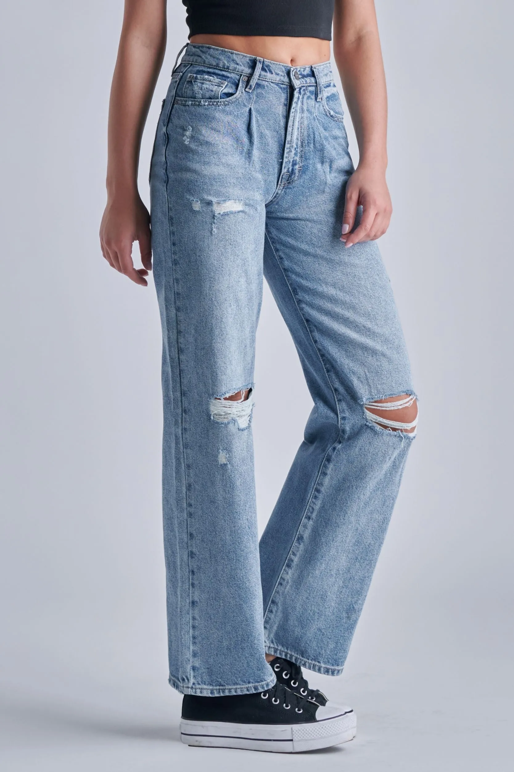 Medium Wash Dad Jeans