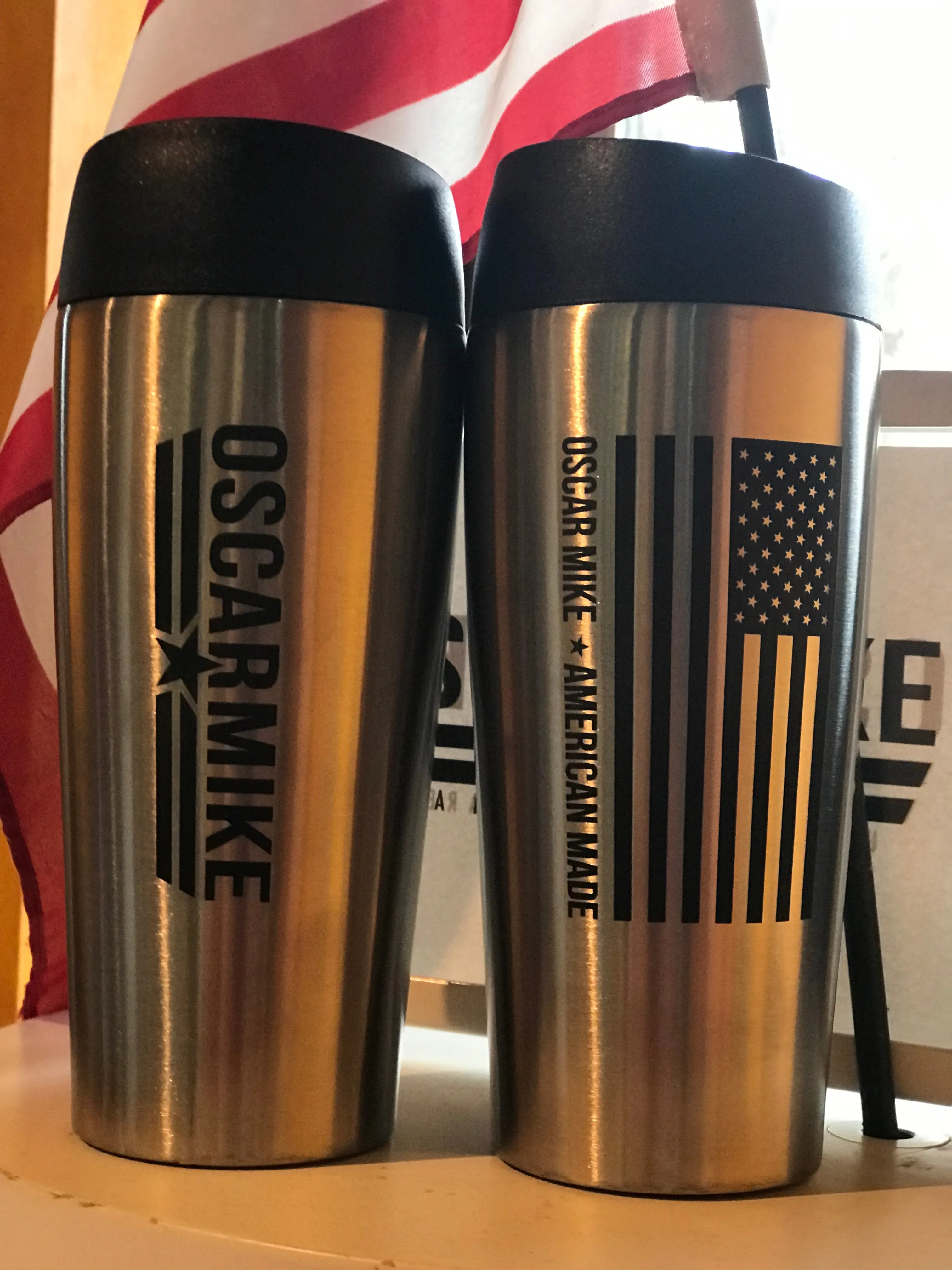 OM Logo x Flag 16oz Tumbler