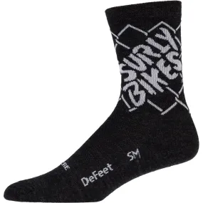 On the Fence Bike Socks - Black