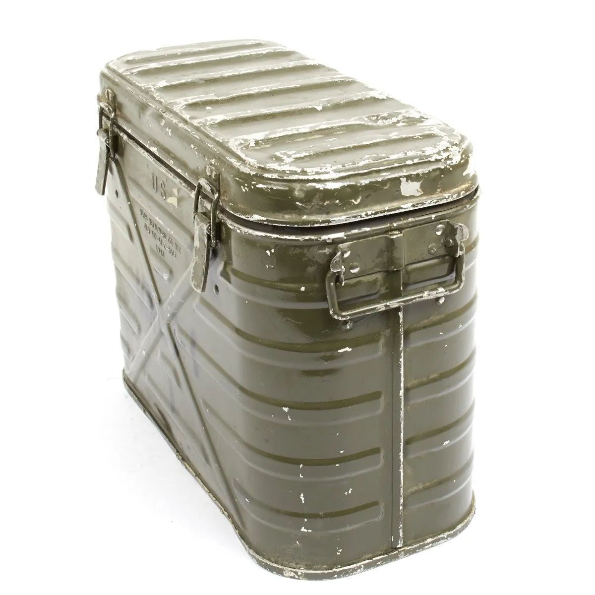 Original U.S. Vietnam War Style Military Aluminum Mermite Hot Cold Insulated Food Container