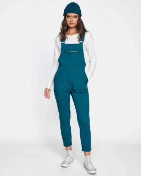 Peace Mission Woven Overall - Deep Teal