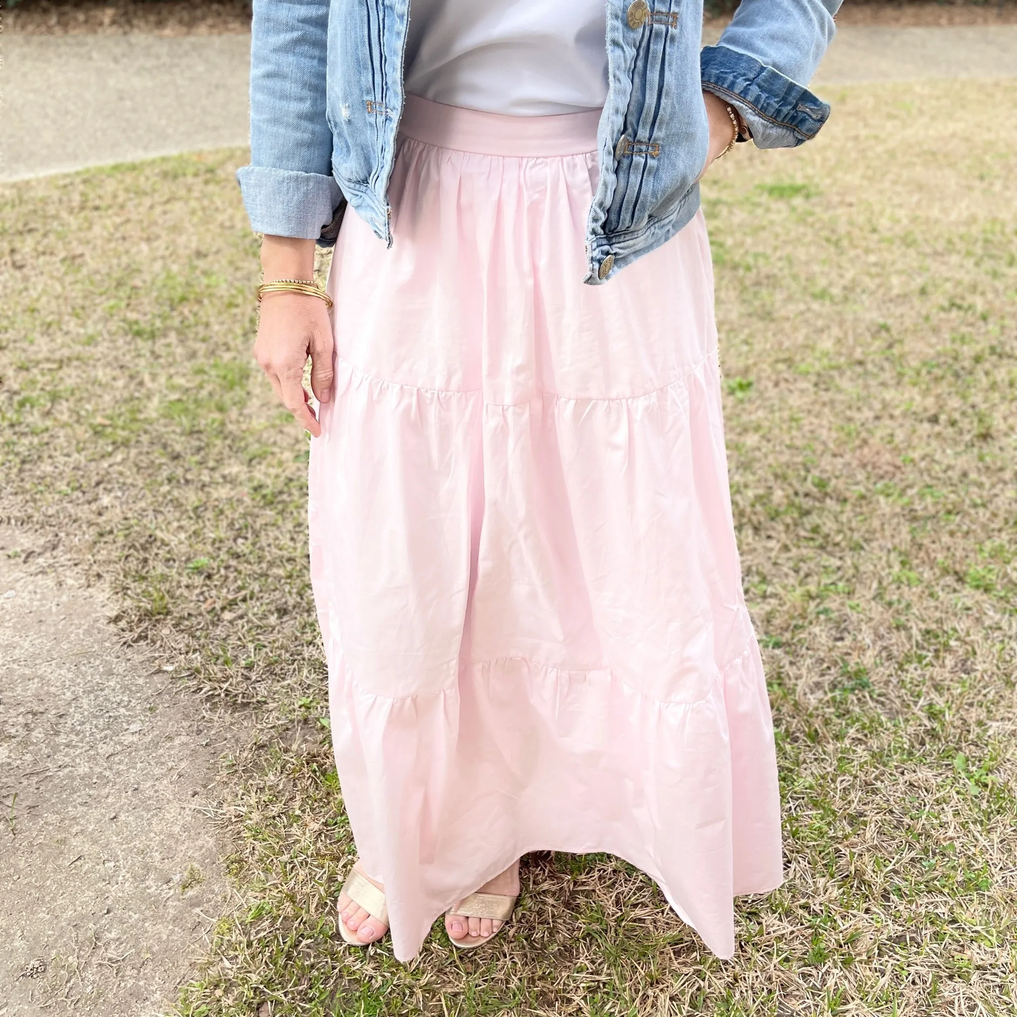 Pink Ladies Maxi Skirt